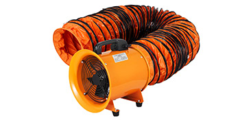 8'' Extractor Fan Blower Portable W/5m Duct Hose Exhaust Ventilator Rubber Feet