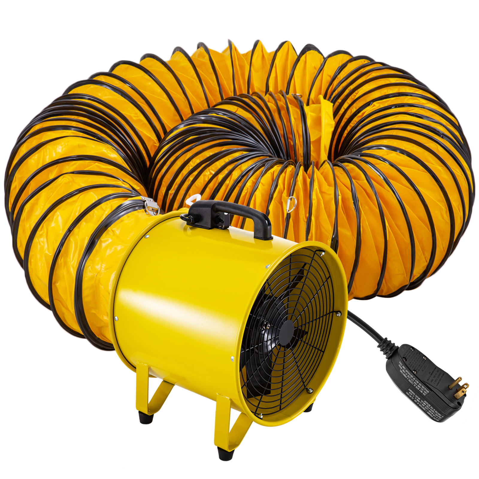 INLINE CENTRIFUGAL EXHAUST DUCT FAN BLOWER with DUCTING 6M 100mm 4 inch 