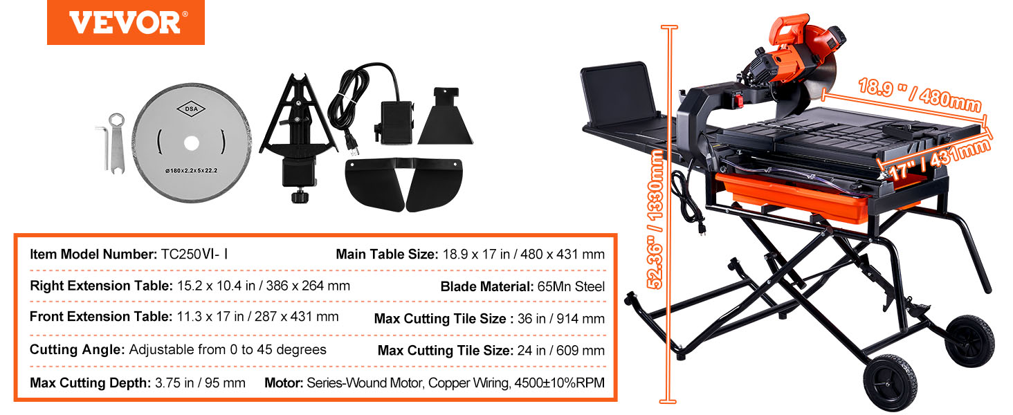 Wet Tile Saw,Tile Cutter,10-inch