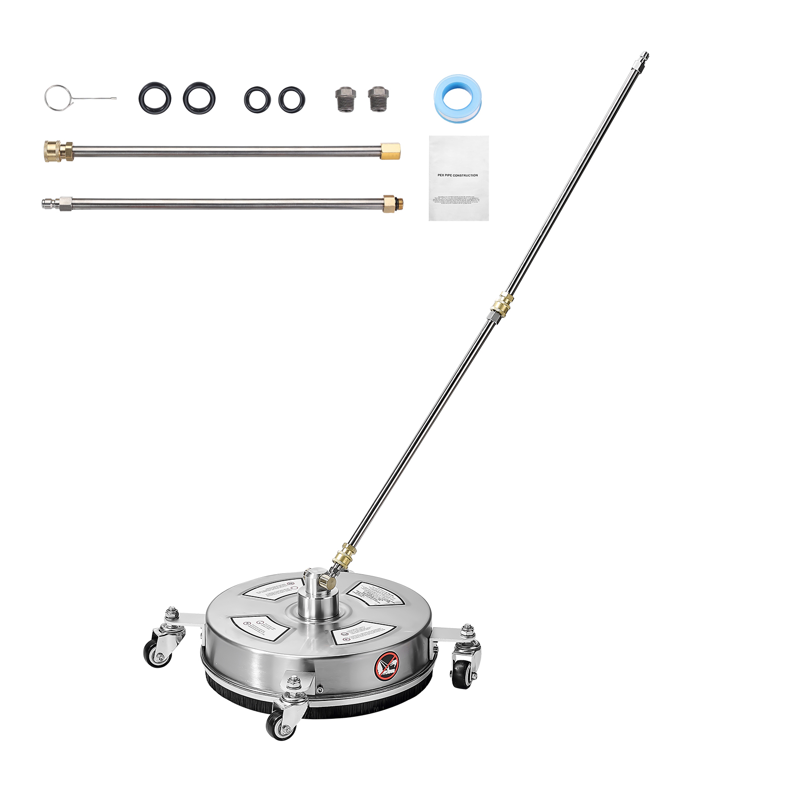 Uimoso 14″ – 24‘’ Pressure Washer Surface Cleaner Stainless Steel 4000-45000 PSI