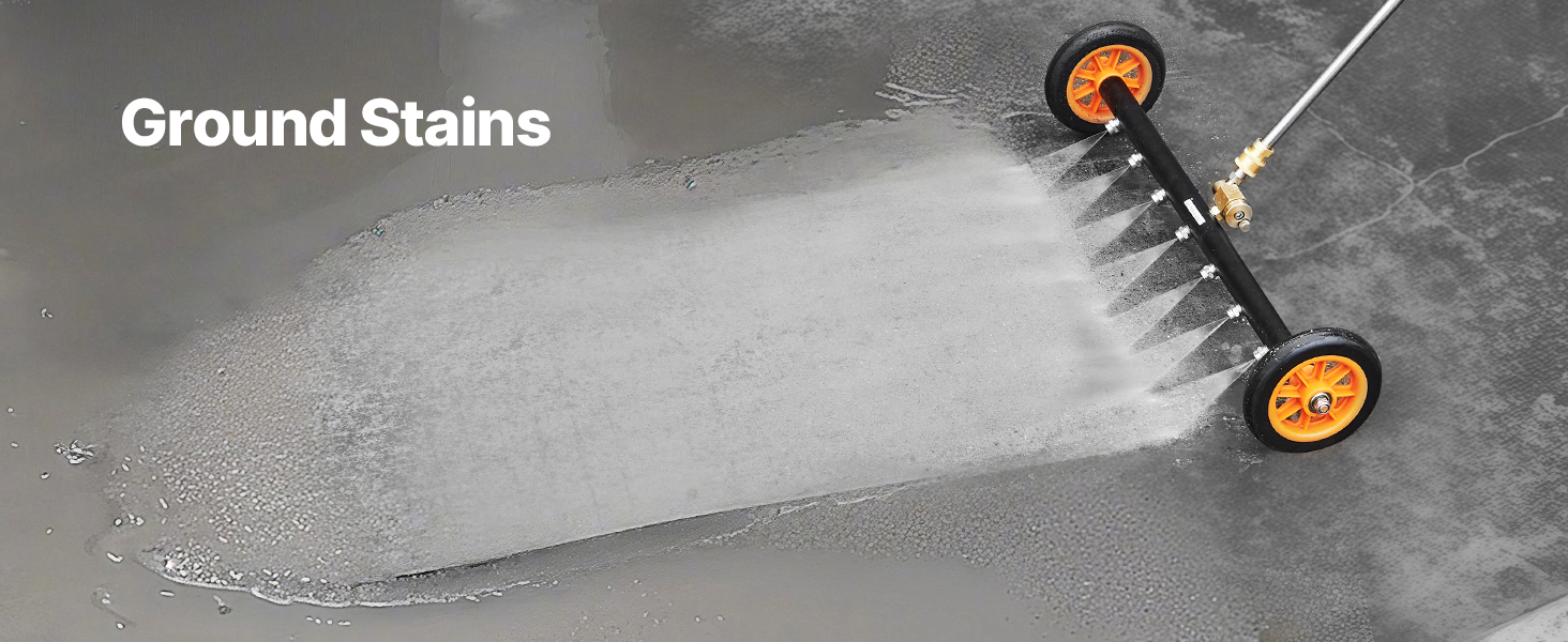 pressure washer surface cleaner a100 1.14 SucceBuy 16/24" Pressure Washer Undercarriage Cleaner Steel Surface Cleaner for Pressure Washer 4000 Max PSI for Driveway Mallzona