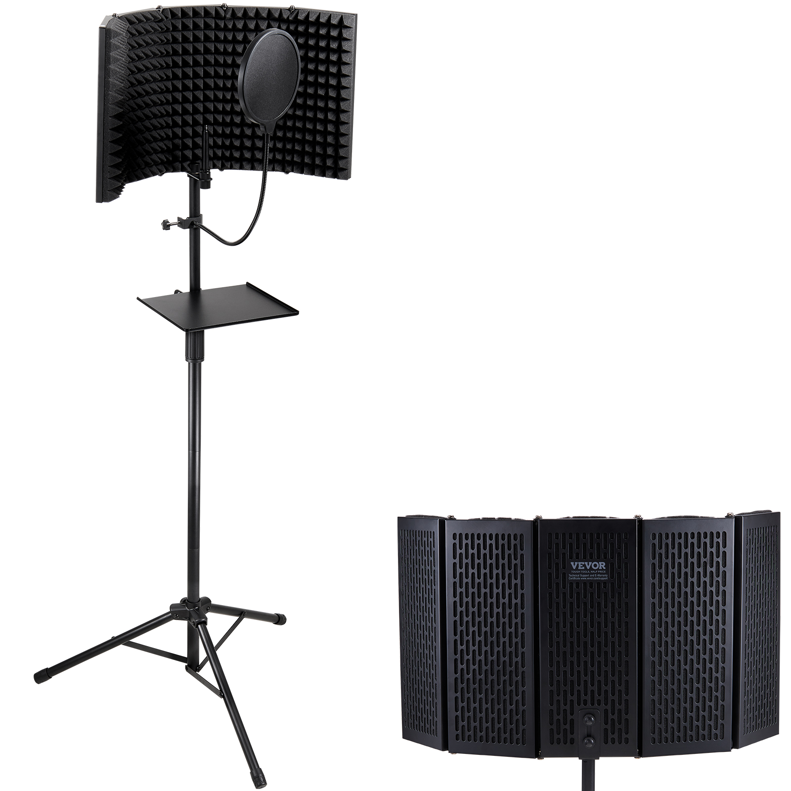VEVOR Microphone Isolation Ball High-Density Foam with Dual-Layered Pop Filter - Picture 27 of 86