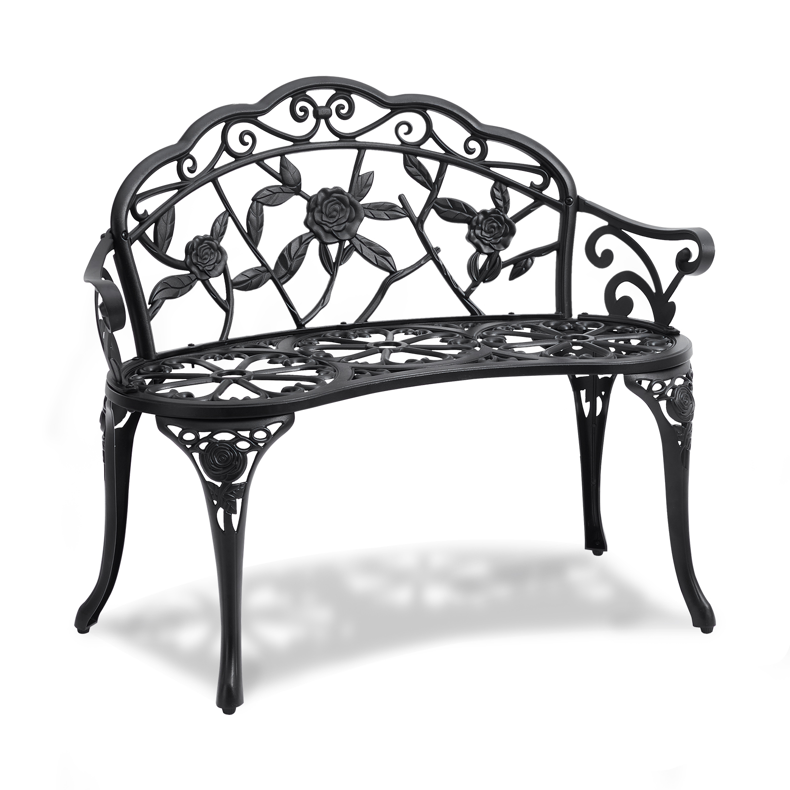 VEVOR Outdoor Bench 48/50/63/46/38.8in Garden Bench Park Patio Yard Porch Bench
