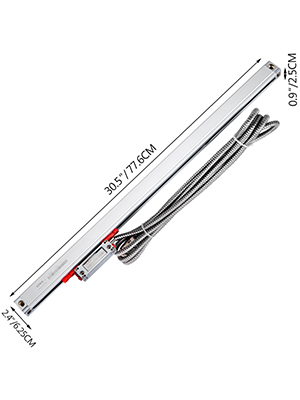 Échelle Linéaire Numérique En Verre DRO - Résolution 5µm (0,005mm), Longueur De Mesure Jusqu'à 1200mm, Pour Tours Et Fraiseuses