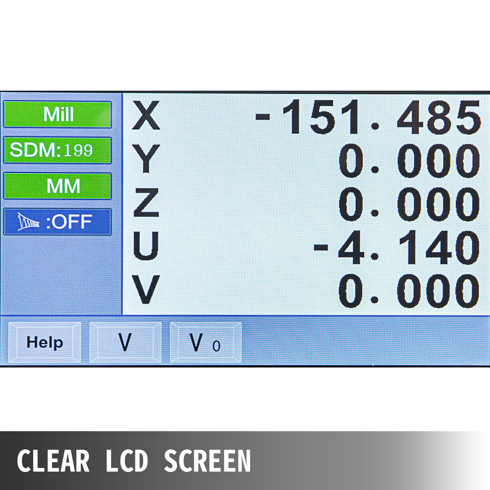 VEVOR 5 Axis Digital Readout Mill, Linear Encoder, Lcd Screen, Dro For Milling Machine VEVOR EU