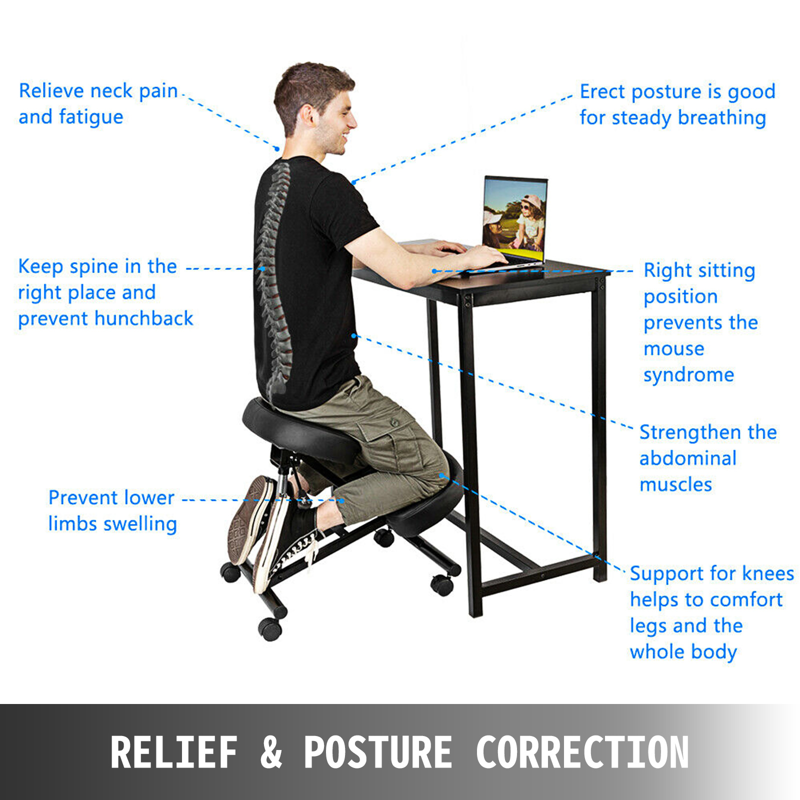 Mesa auxiliar de altura ajustable Escritorio ajustable para sentarse para  ponerse de pie, escritorio para oficina en casa, mesa de computadora, mesa
