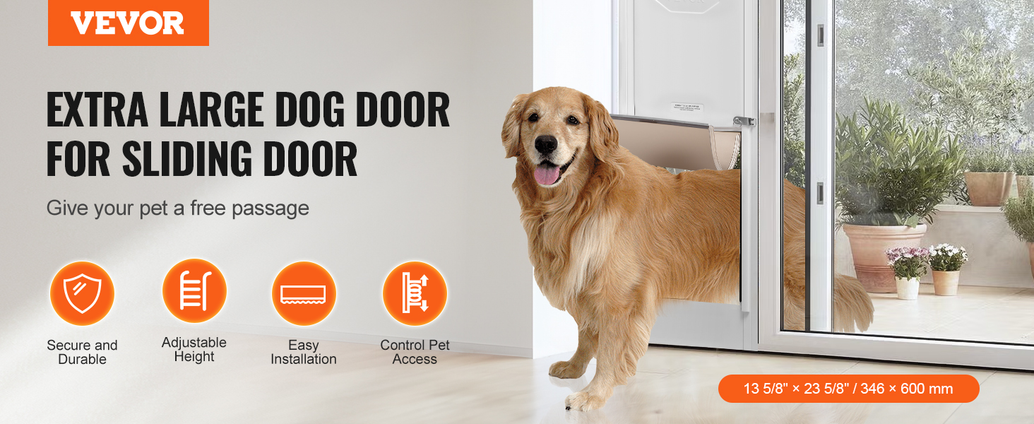 Extra Large Automated Dog Door Dog Door With Strong Aluminum Frame
