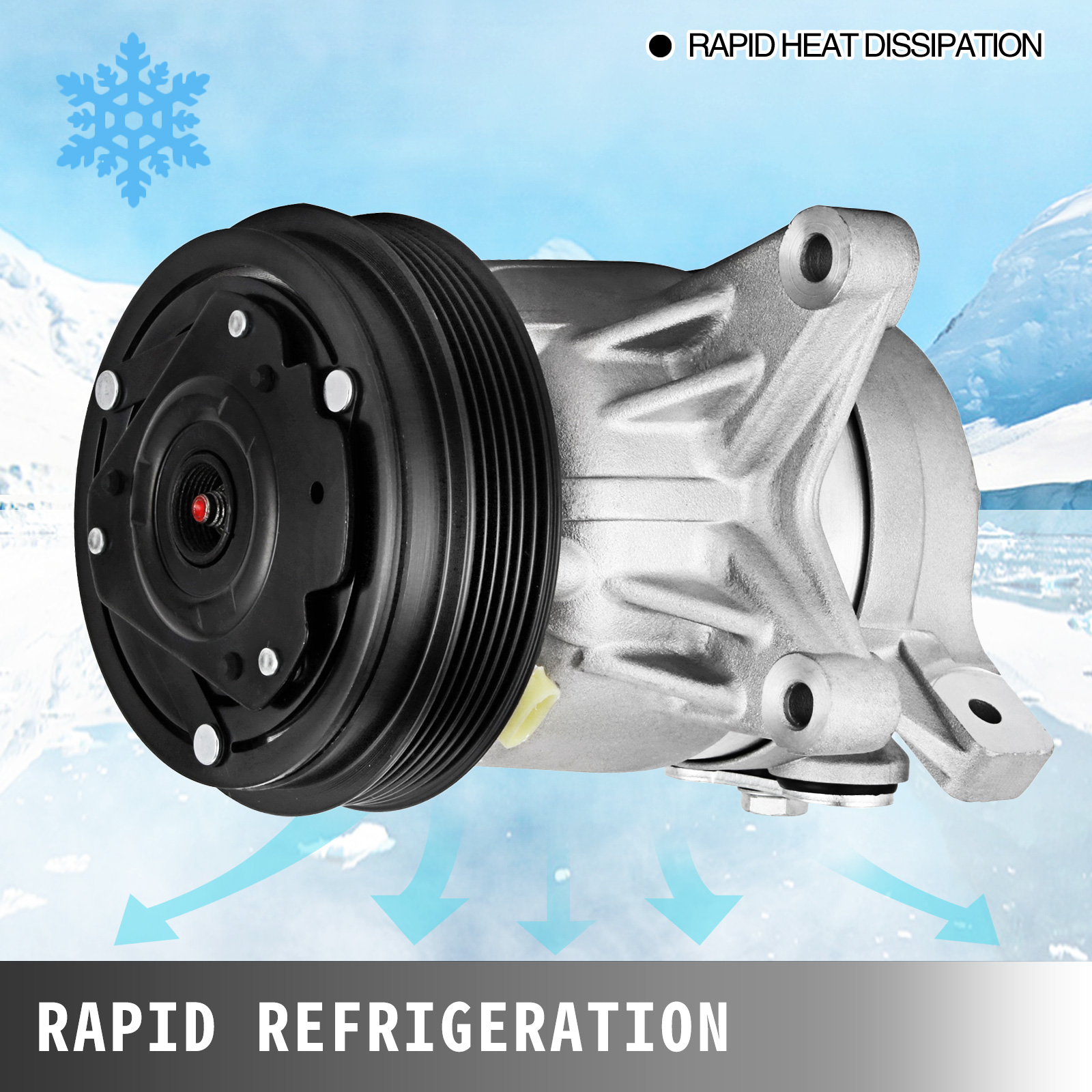 VEVOR Air Conditioning Compressor Holden Commodore Ecotec V6 engine A/C ...