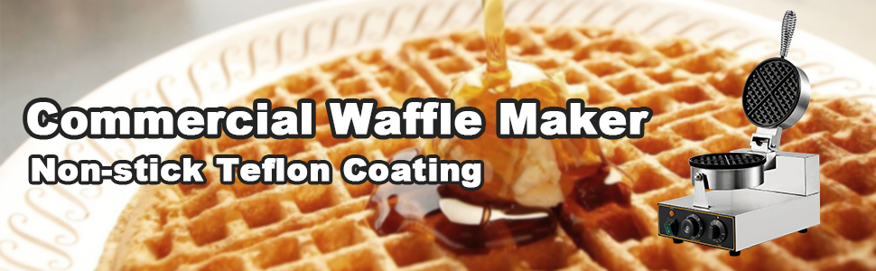 Vevor Maquina Waflera Waffles Gofres Industrial 10 Piezas