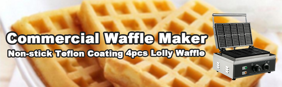 Electric Stainless Steel Lolly Stick Waffle Maker, Capacity: 4 Row