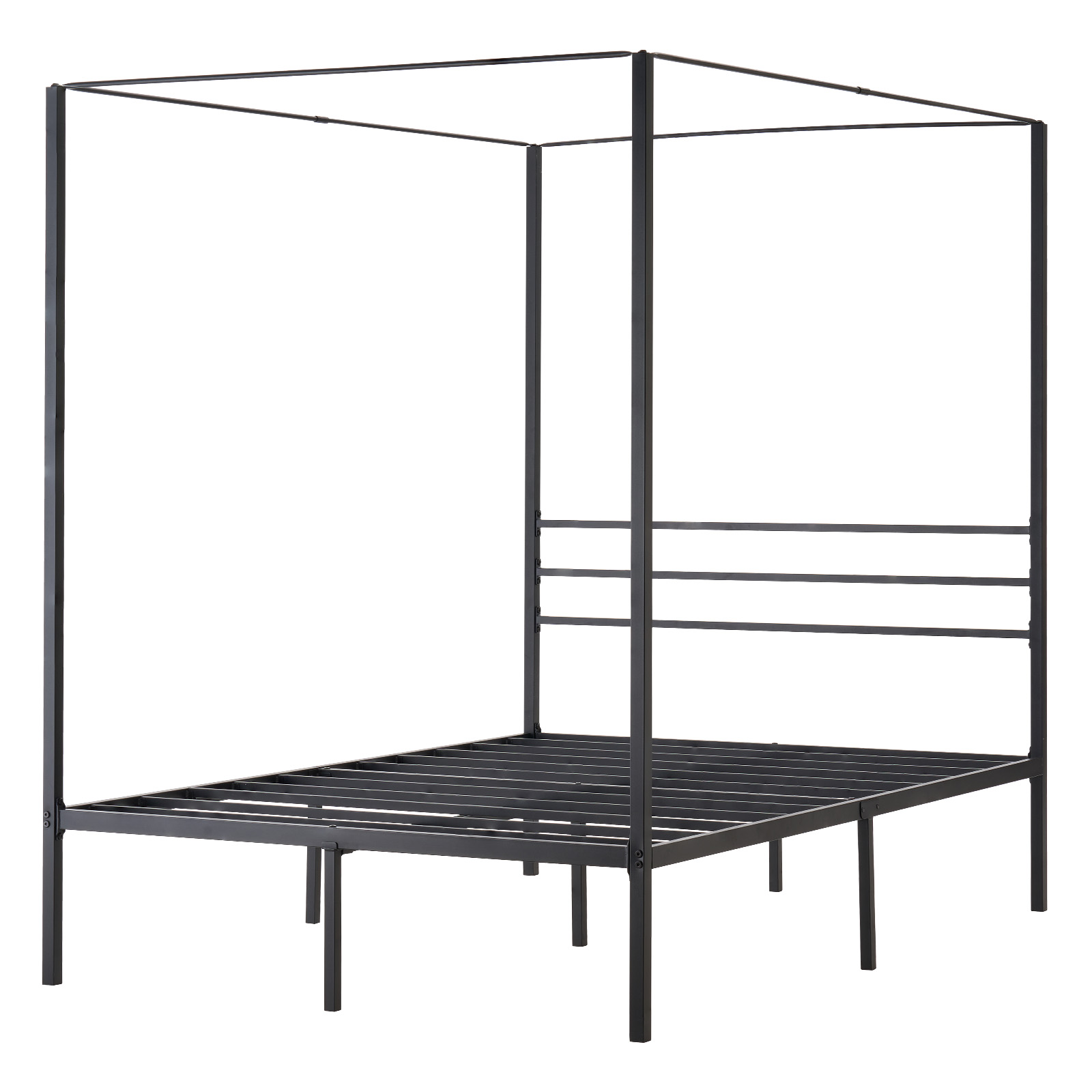 Uimoso Metal Canopy Bed Frame Full Twin Queen King Sizes with Decorative Posts