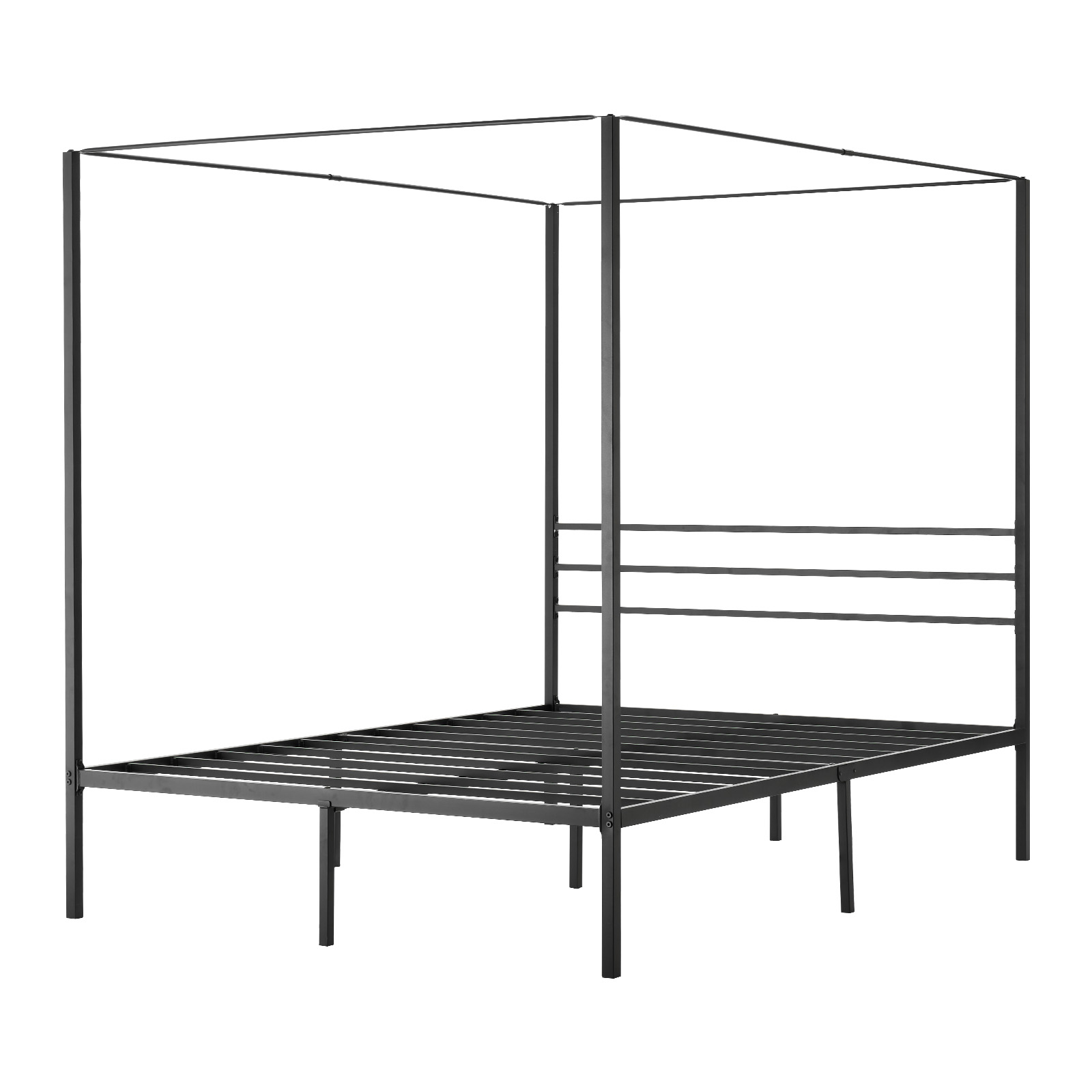 Uimoso Metal Canopy Bed Frame Full Twin Queen King Sizes with Decorative Posts