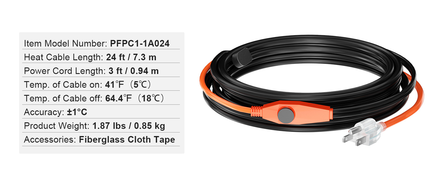 kit completo de cable calefactor