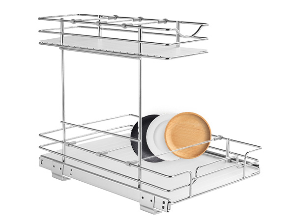 VEVOR Pull Out Cabinet Organizer, Chrome-Plated Steel Roll Out