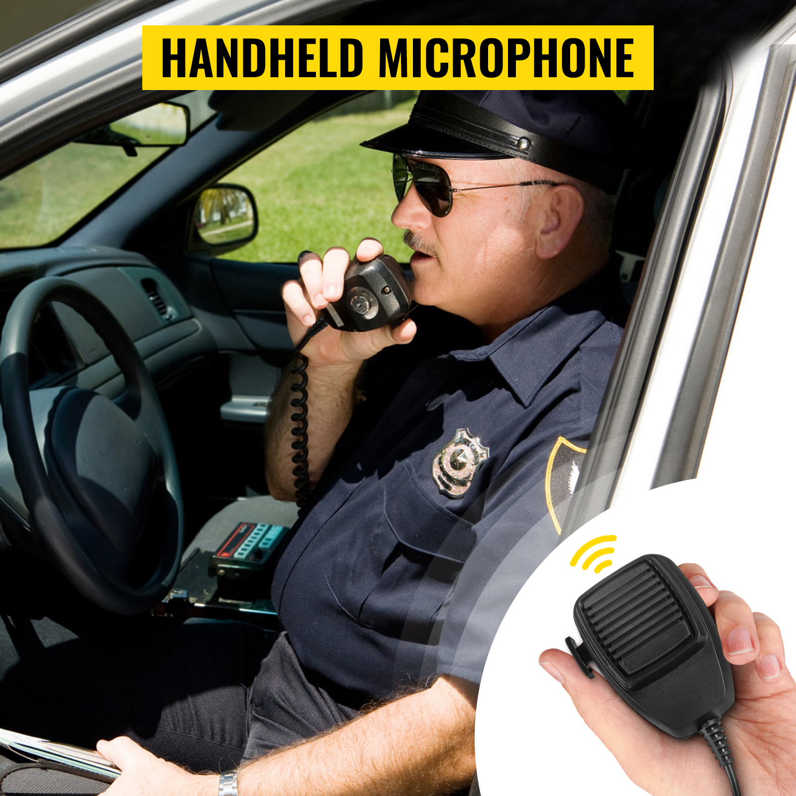 Sirenas De Policia Audio Para Auto Carro Con Micrófono Fuerte Pitido  Eléctrico