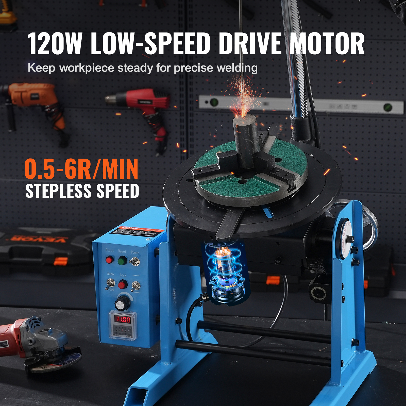 Uimoso 50/1000/30/10KG Rotary Welding Positioner Positioning Turntable Table - Produktbild 3