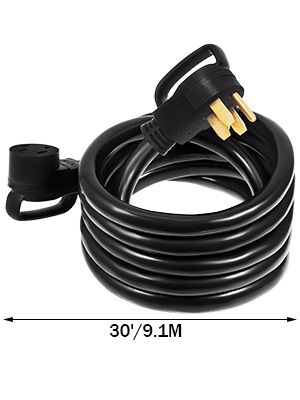 VEVOR 30Ft 50 Amp RV Extension Cord Durable Premium Power Cord RV 26 ...