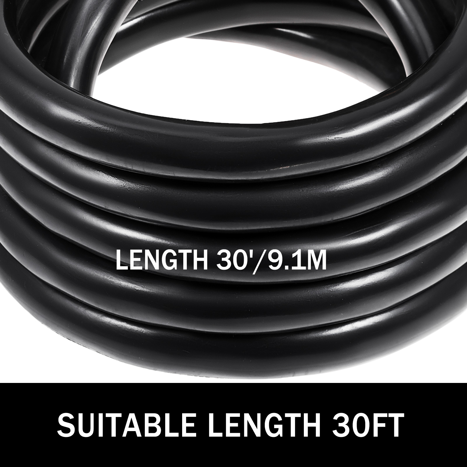 VEVOR 30Ft 50 Amp RV Extension Cord Durable Premium Power Cord RV 26.5mm Wire Diameter Extension Cord Copper Wire RV Cord Power Supply Cable for Trailer Motorhome Camper with Handles