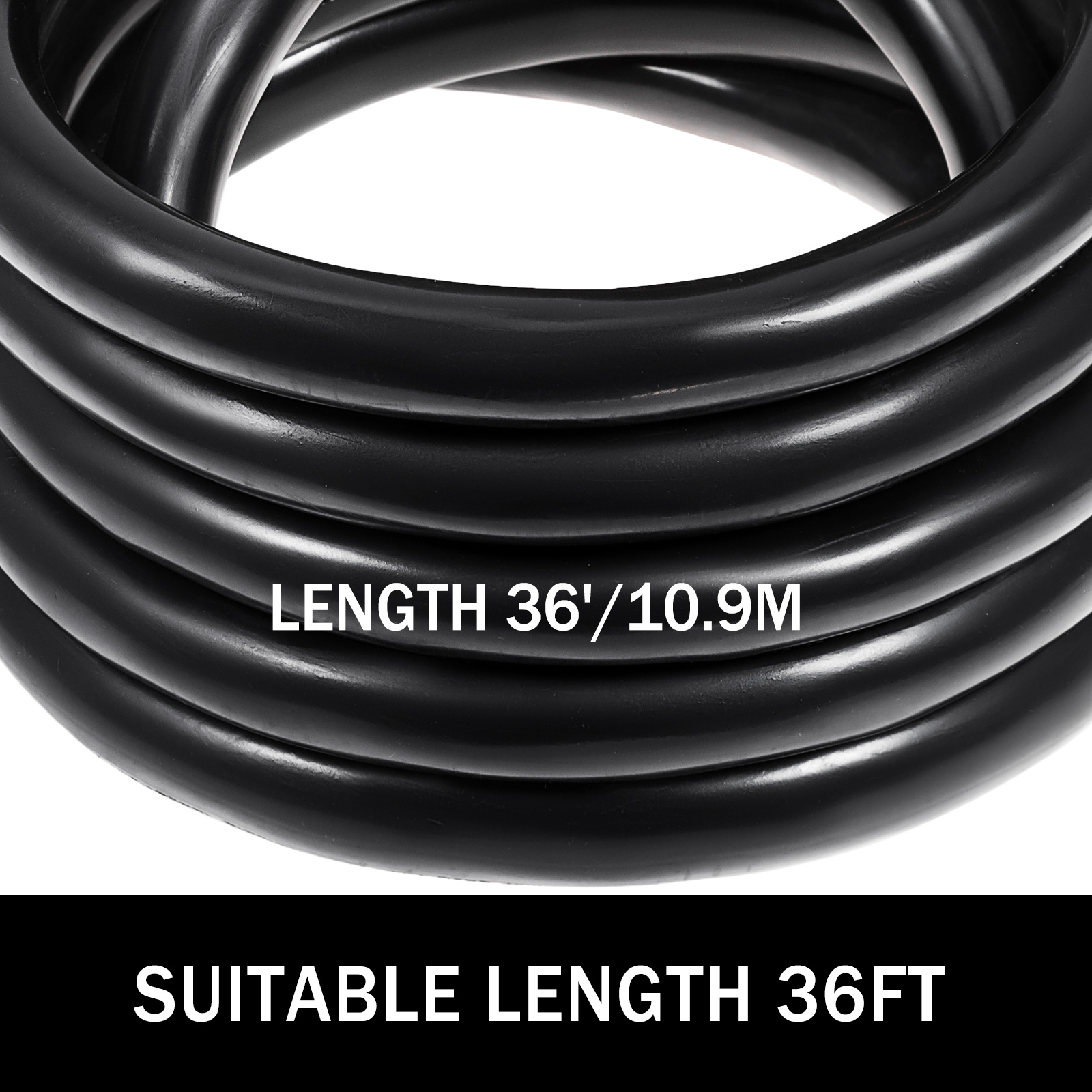 VEVOR 36Ft 50 Amp RV Extension Cord Durable Premium Power Cord RV 26.5mm Wire Diameter Extension Cord Copper Wire RV Cord Power Supply Cable for Trailer Motorhome Camper with Handles