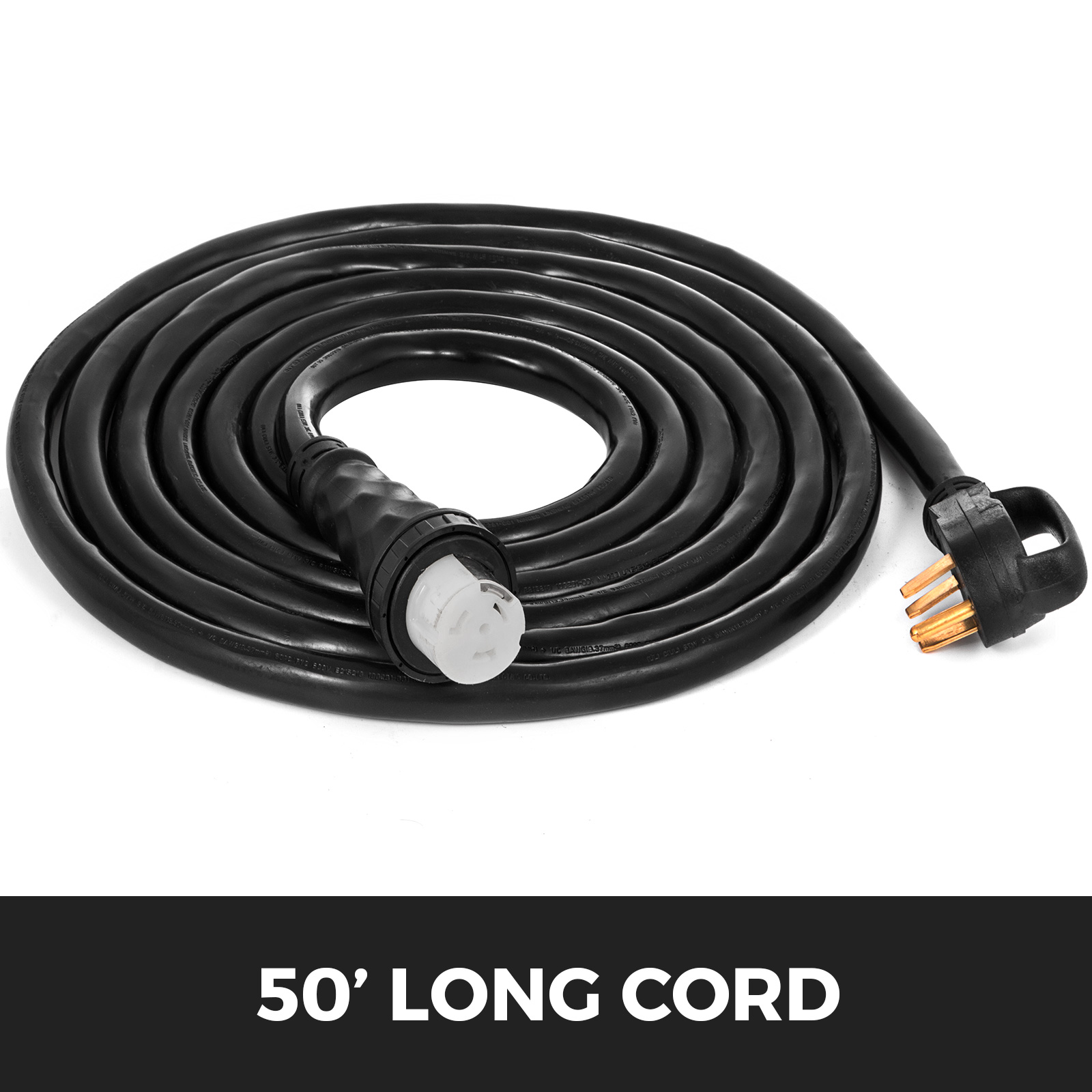 VEVOR RV Power Cord 50 Ft 50 Amp RV Extension Cord 14-50P To SS2-50R ...