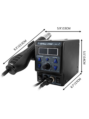 Stazione Saldatura Preciva 8786D 2 In 1 - Saldatore E Aria Calda Con Display Digitale - Foto 8