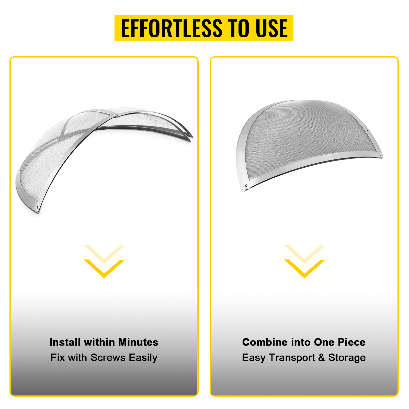 VEVOR Fire Pit Spark Screen, 30inch Diameter Spark Screen Cover