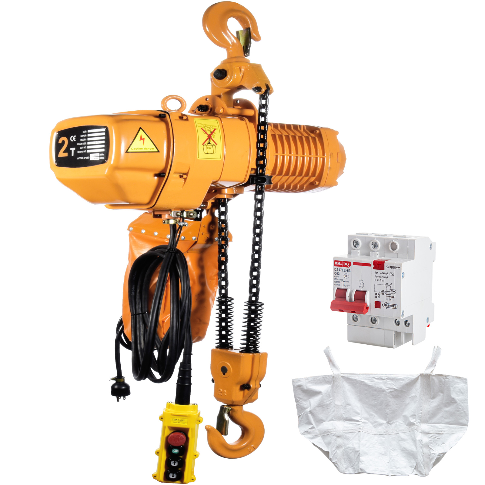 Vevor Electric Chain Hoist Single Phase Hoist Crane 4400lbs/2t 30ft