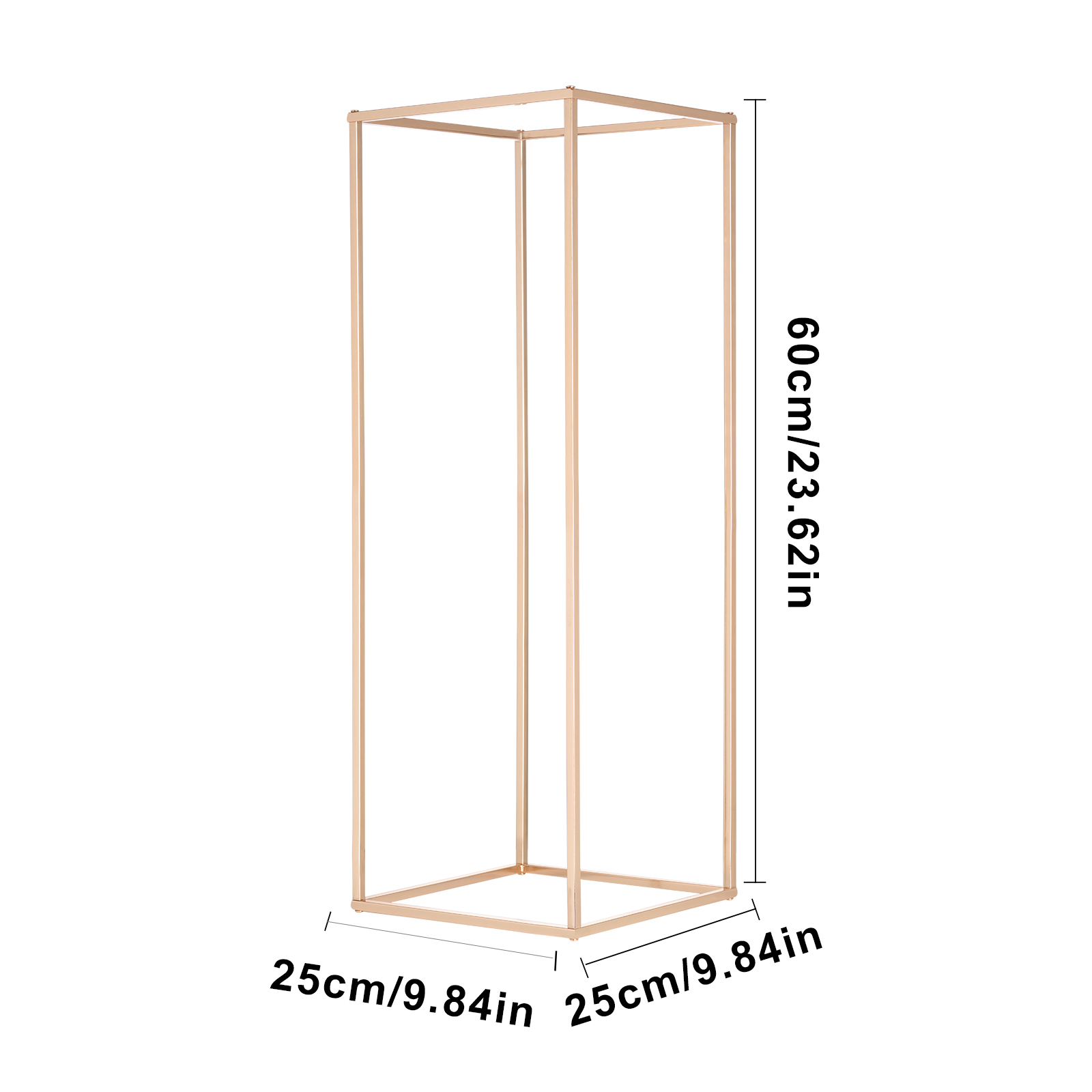 VEVOR Portafiori Cubico Per Matrimonio - 4 Pezzi | Altezza 80 Cm | In Metallo Dorato | Per Centrotavola - Foto 10