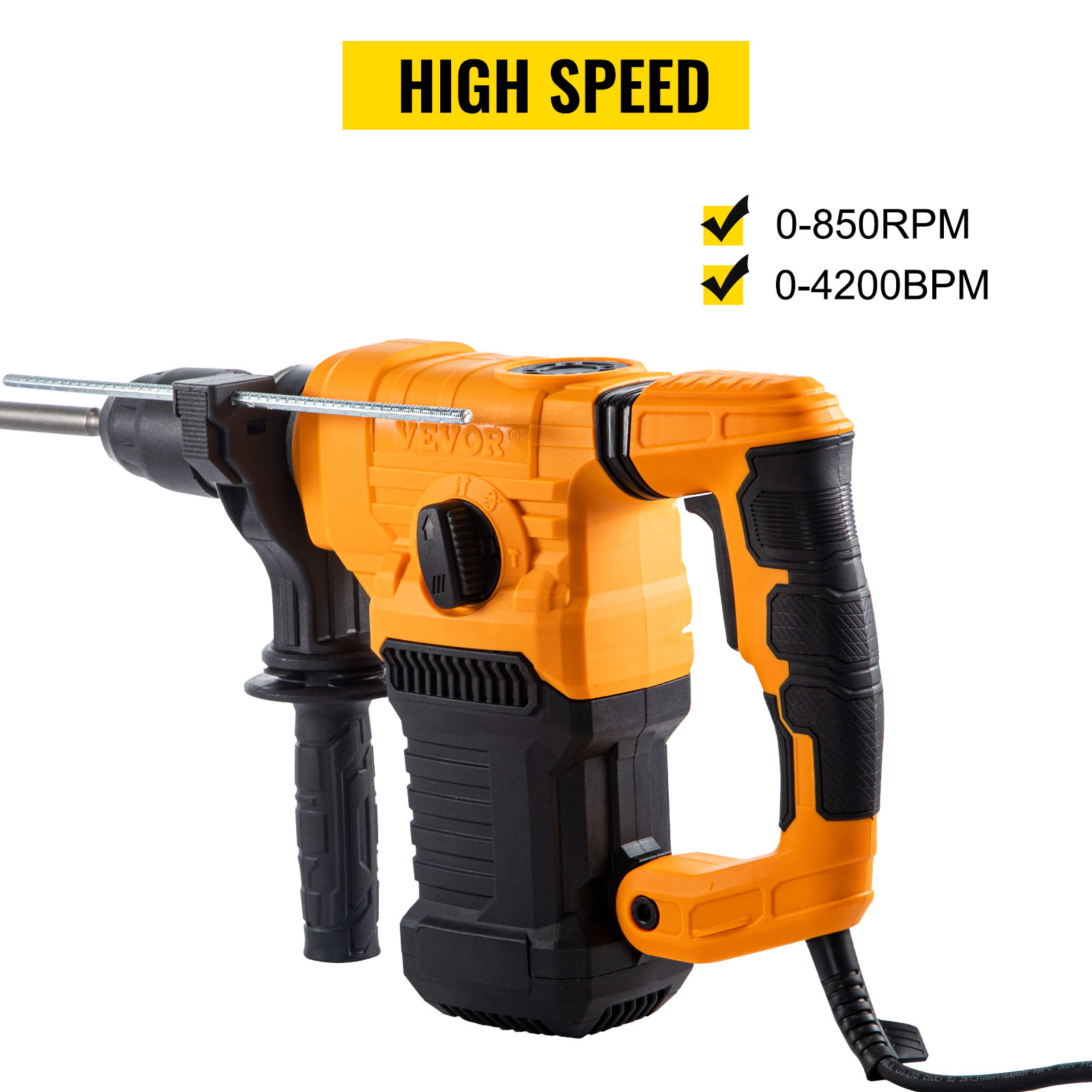 Rotary Hammer,4 in 1,850RPM
