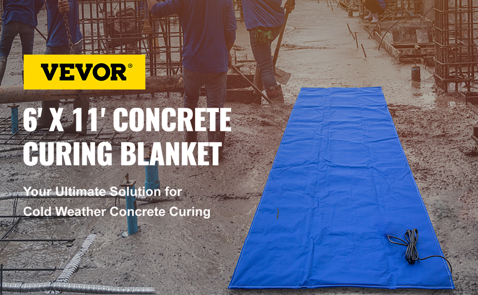 VEVOR Ground Thawing Blanket, Electric Concrete Curing Blanket with 5