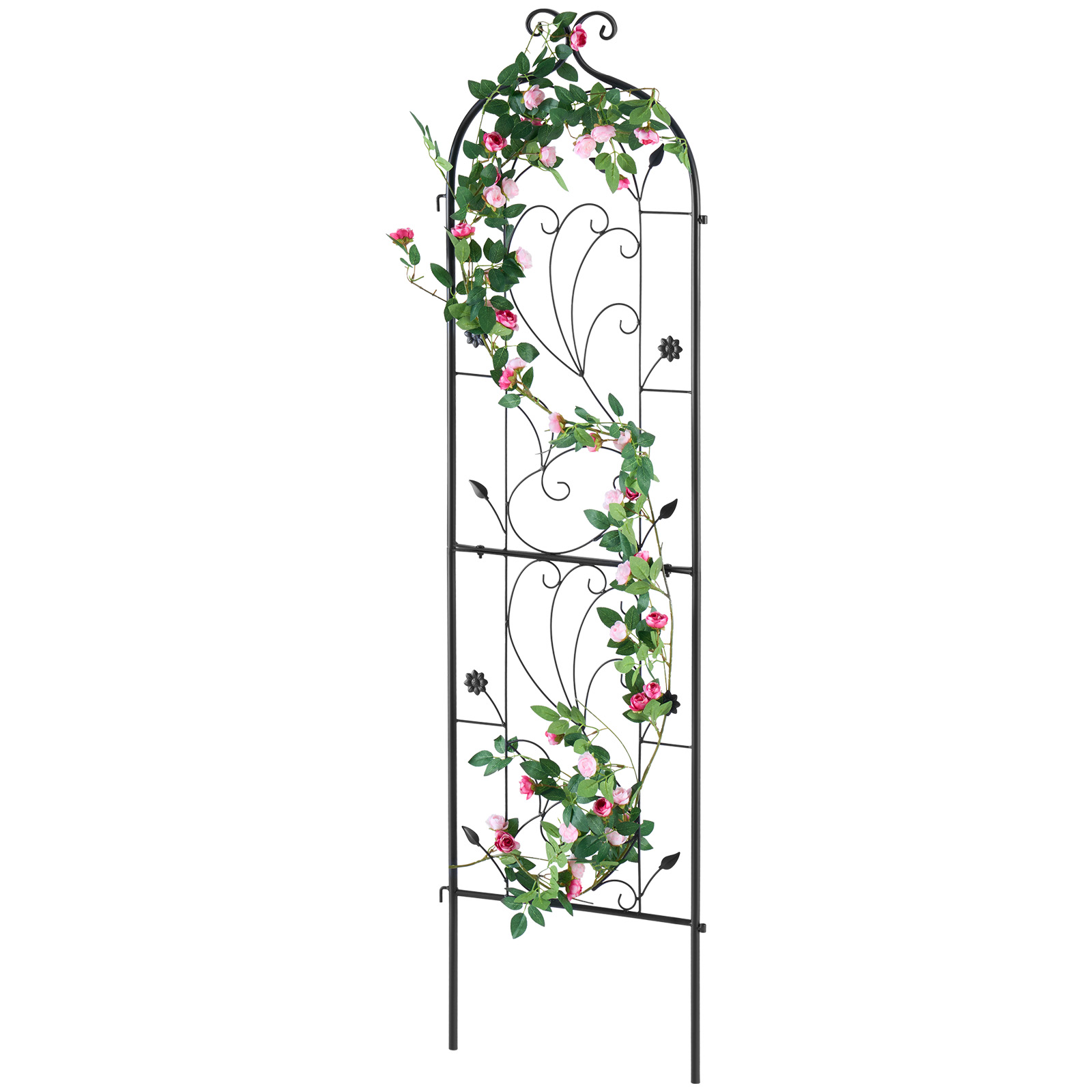Metal Garden Trellis Climbing Plant Support 87x20/71x20/60x15" Rustproof 1/2/4pc - Picture 21 of 84