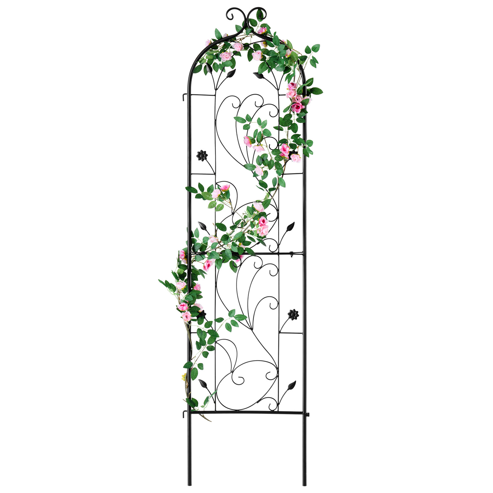 Metal Garden Trellis Climbing Plant Support 87x20/71x20/60x15" Rustproof 1/2/4pc - Picture 23 of 84