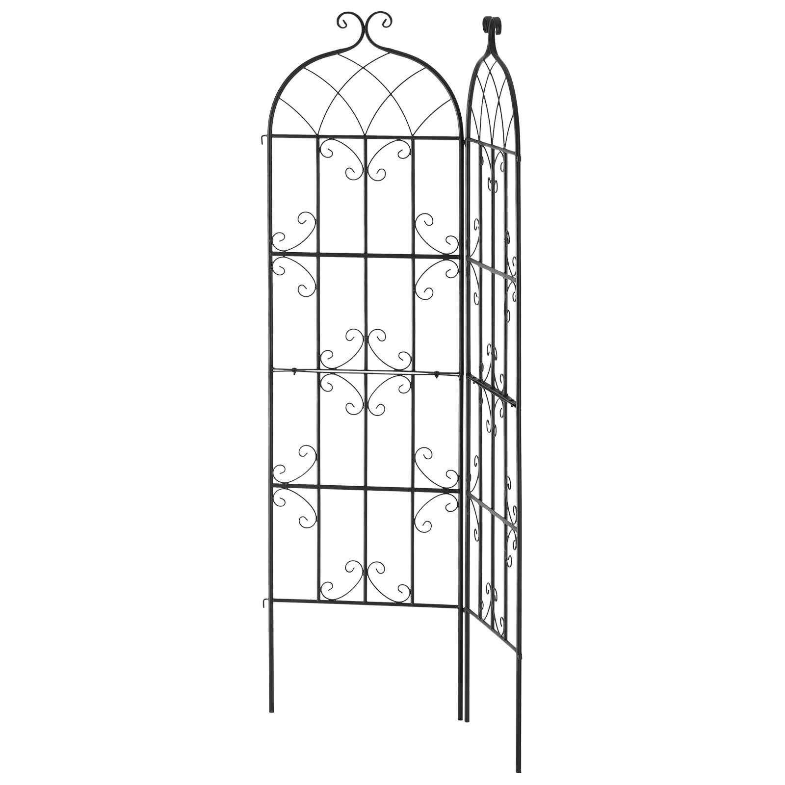 Metal Garden Trellis Climbing Plant Support 87x20/71x20/60x15" Rustproof 1/2/4pc - Picture 47 of 84