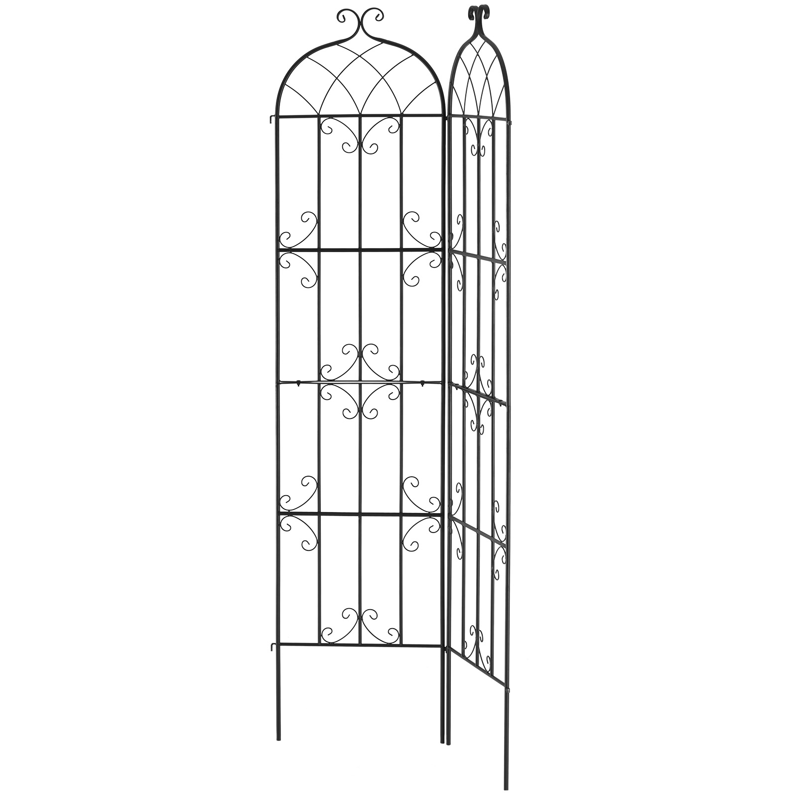 Metal Garden Trellis Climbing Plant Support 87x20/71x20/60x15" Rustproof 1/2/4pc - Picture 71 of 84