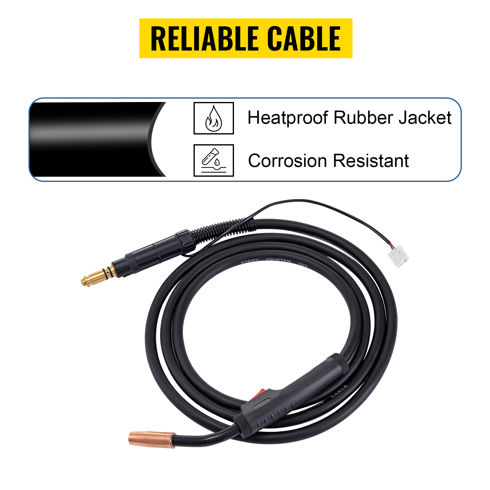 VEVOR Mig Welding Gun 150Amp 11.5Ft, fit for Lincoln Welding Torch Stinger Replacement fit for Lincoln Magnum 100L (K530-5) fit 0.025 to 0.45 Inch Wire