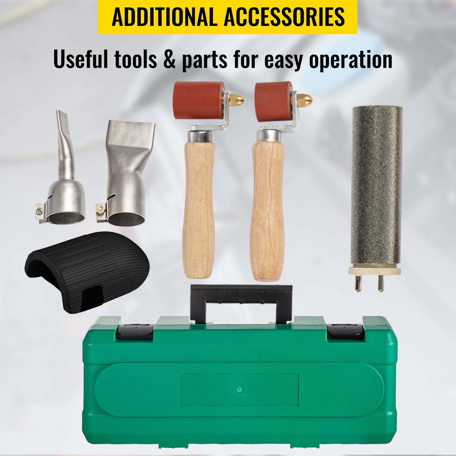 VEVOR Roofing Welder, 6 Pcs PVC Welding Gun, 1600W Pvc Welder With Case