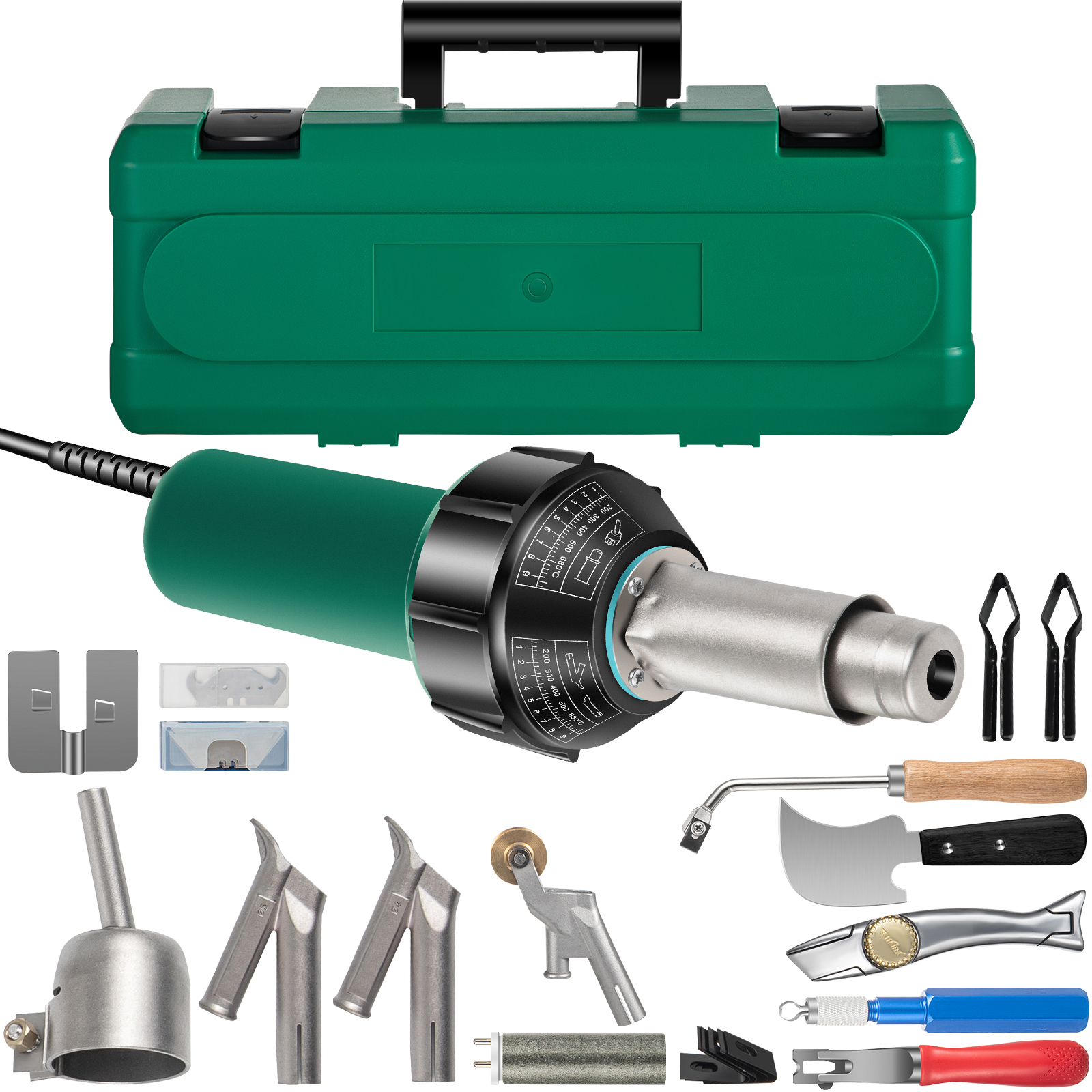 VEVOR Roofing Welder 14 PCS PVC Welding Gun 1600W PVC Welder With 