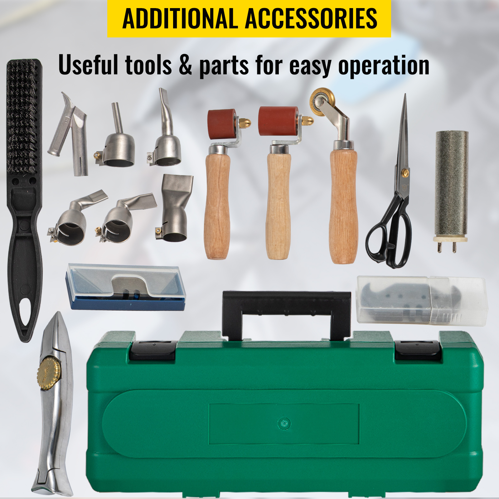 VEVOR Roofing Welder, 16 PCS PVC Welding Gun, 1600W PVC Welder With