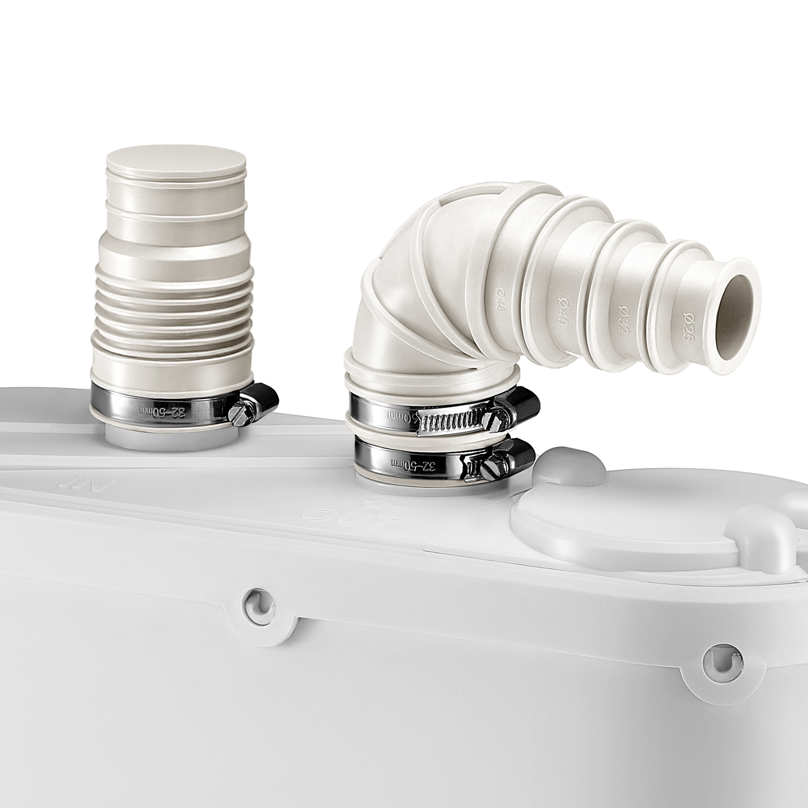 Pompa Trituratrice VEVOR 350W Per Acque Reflue - Portata 6000 L/h, Prevalenza 7 M, 3 Ingressi - Foto 6