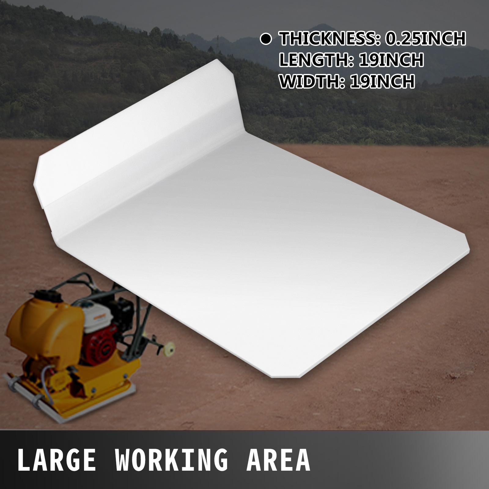 Plate deals compactor pad