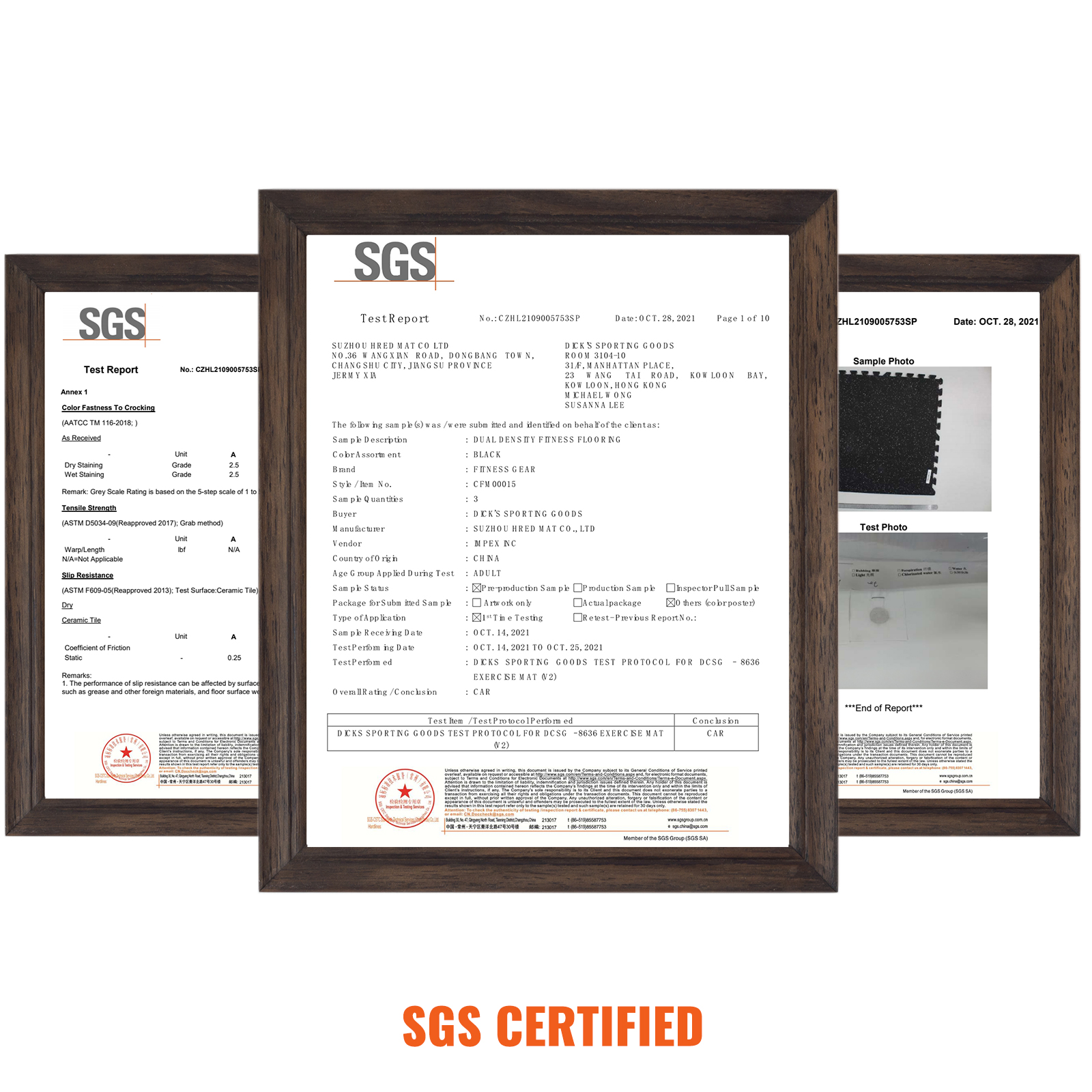 VEVOR 12 PCS 1/2 inch Thick Gym Floor Mats, 24" x 24" EVA Foam & Rubber