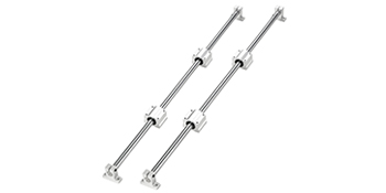 VEVOR Linear Rail Slide 2PCs 16mm x 1000mm Linear Bearing Slide Set with 4Pcs Block Bearings SC20UU+4Pcs Shaft Support Linear Shaft CNC Parts Kits for Electronic Equipment Guide Bar