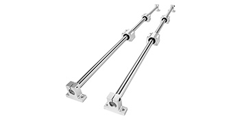 VEVOR Linear Rail Slide 2PCs 20mm x 1000mm Linear Bearing Slide Set with 4Pcs Block Bearings SC20UU+4Pcs Shaft Support Linear Shaft CNC Parts Kits for Electronic Equipment Guide Bar