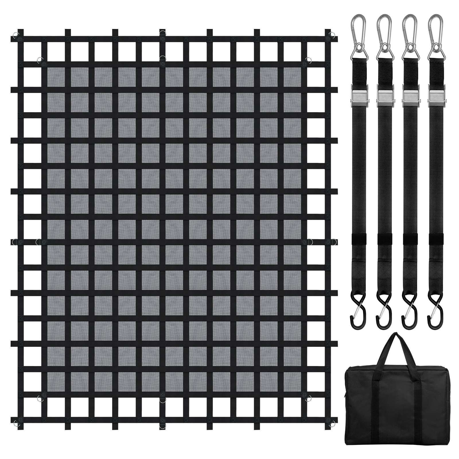 VEVOR Cargo Net Heavy Duty Cargo Net/Tailgate Net 137x46-3050x267cm Adjustable