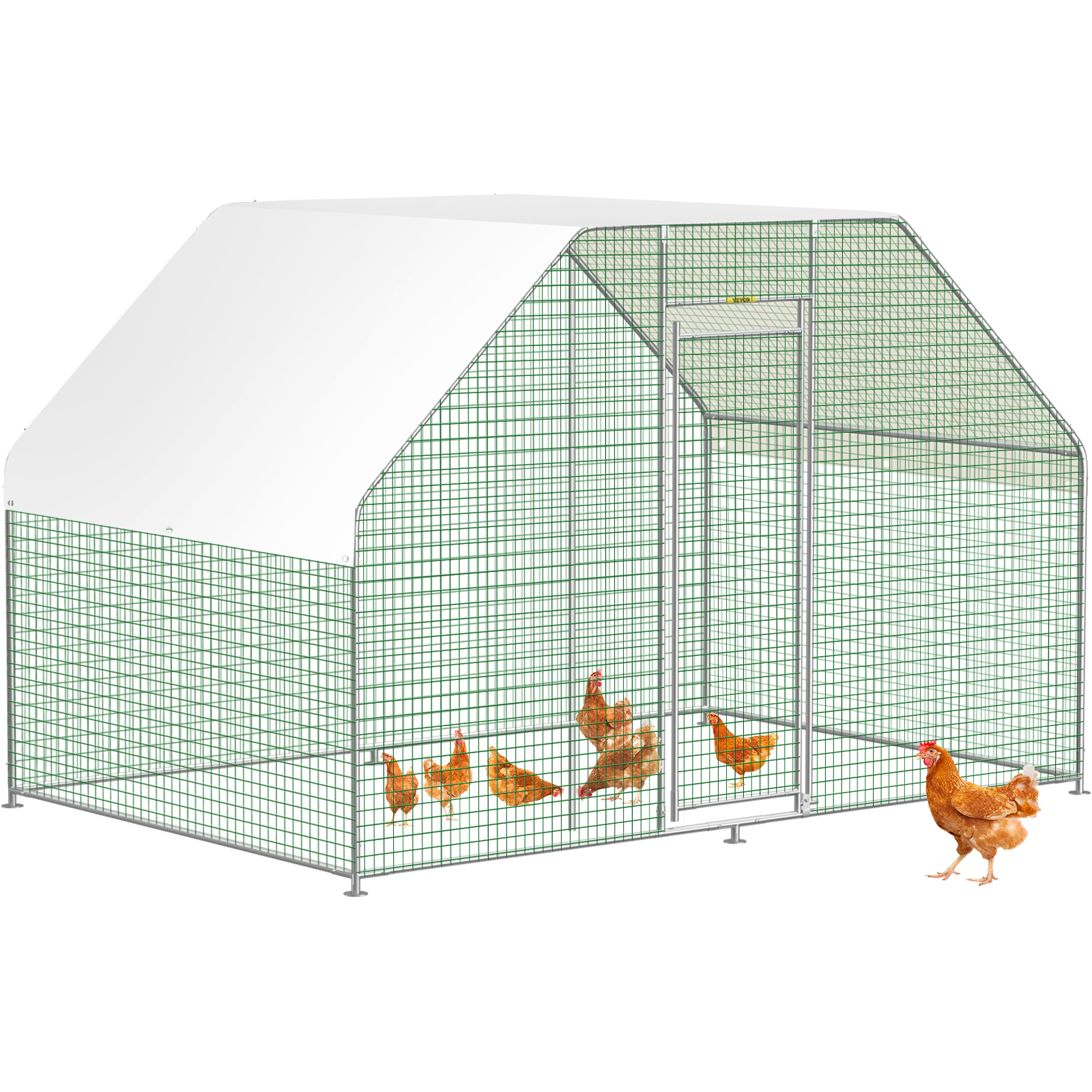 SKYSHALO Chicken Coop Large Metal Chicken Cage House Waterproof