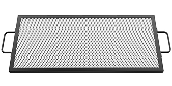 VEVOR Rectangle Fire Pit Grate,32-inch Fire Pit Grill Grate, X-Marks Rectangle Grill Grate, Black Steel Fire Grate, Fire Pit Cooking Grate with Handles, Fire Grill Grate for Fire Pit, Campfire