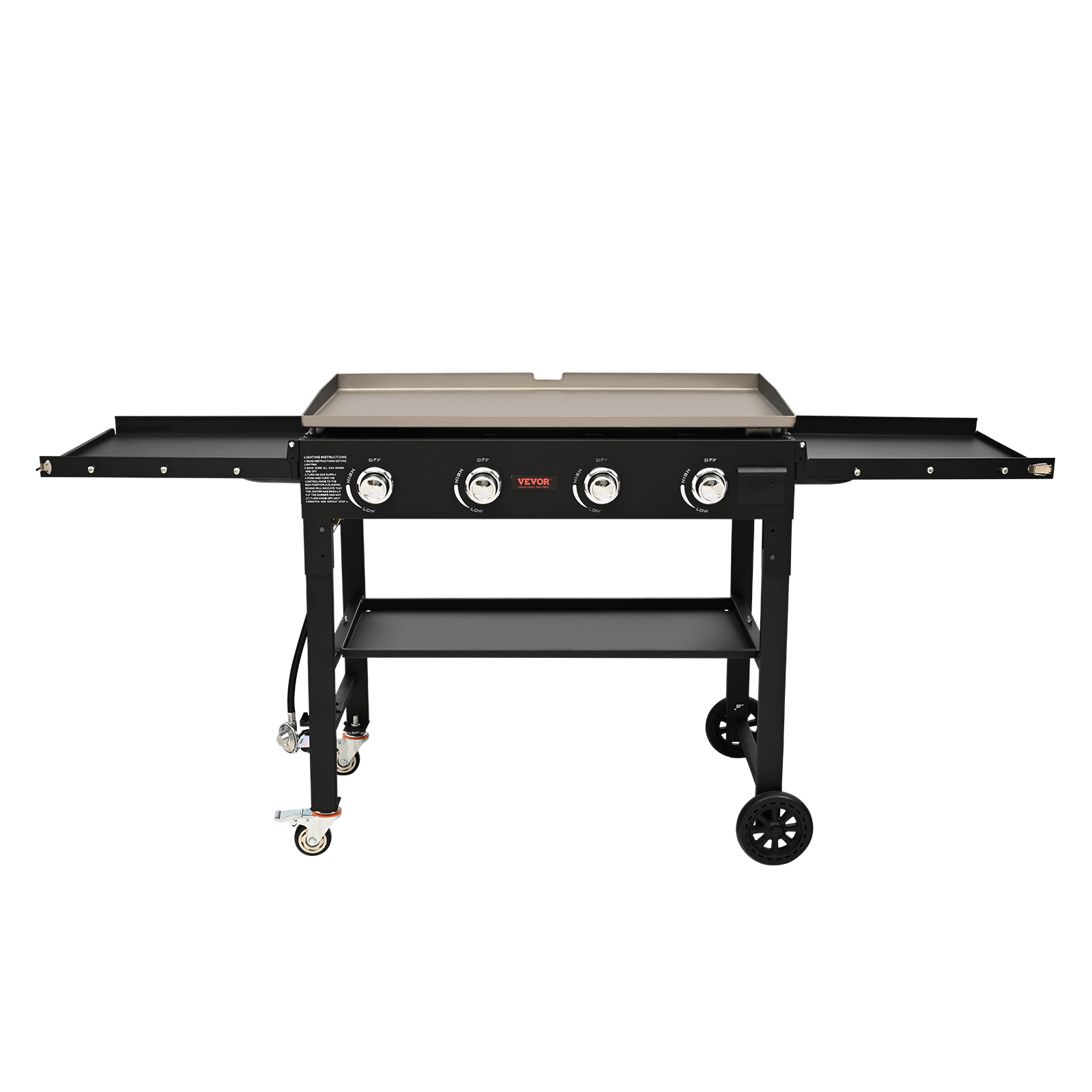 VEVOR 17/22/36"Outdoor Countertop Propane Gas Griddle Flat Top Grill 1-4 Burners