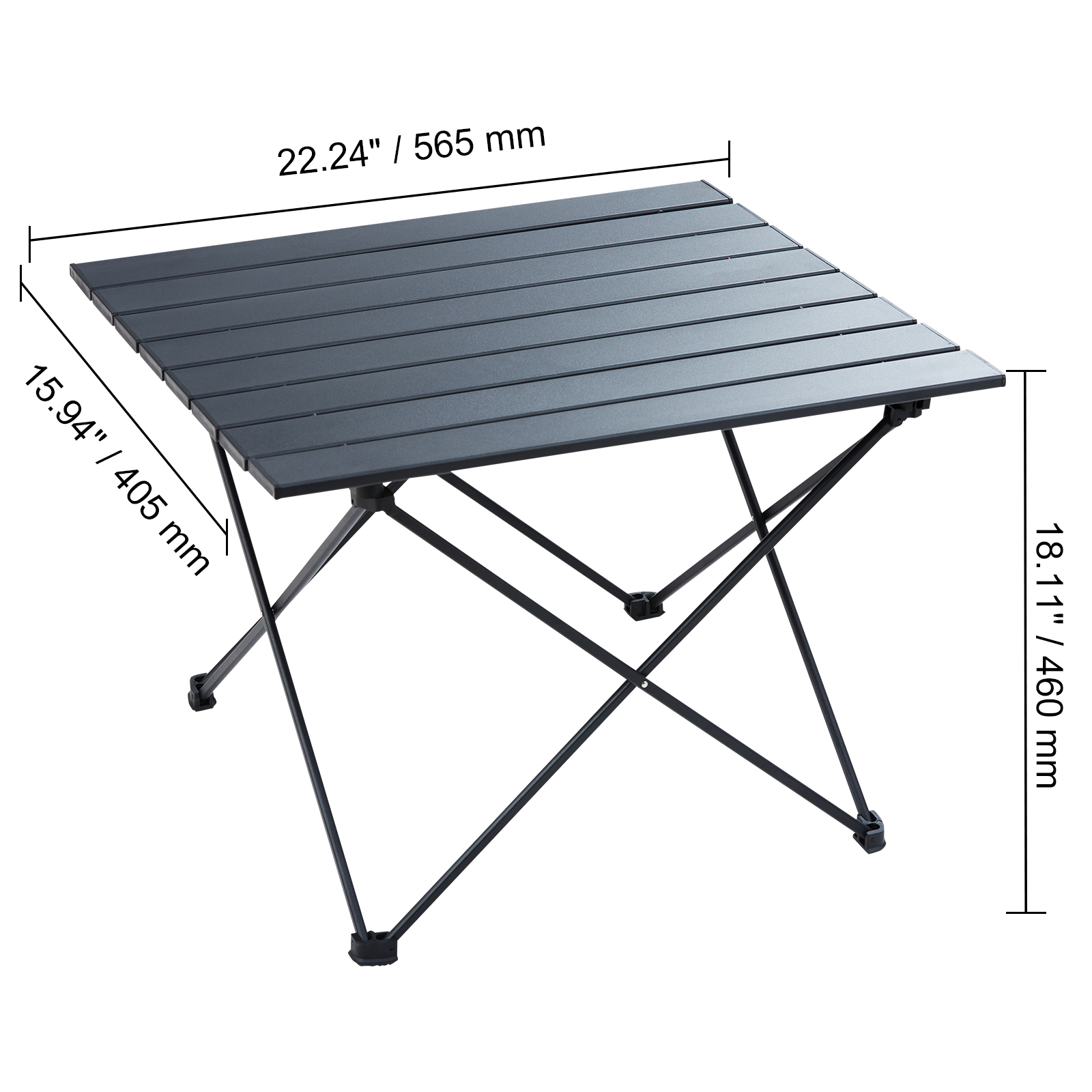 VEVOR Table de Camping 56,5x40,5x46 cm Charge 30 kg Table