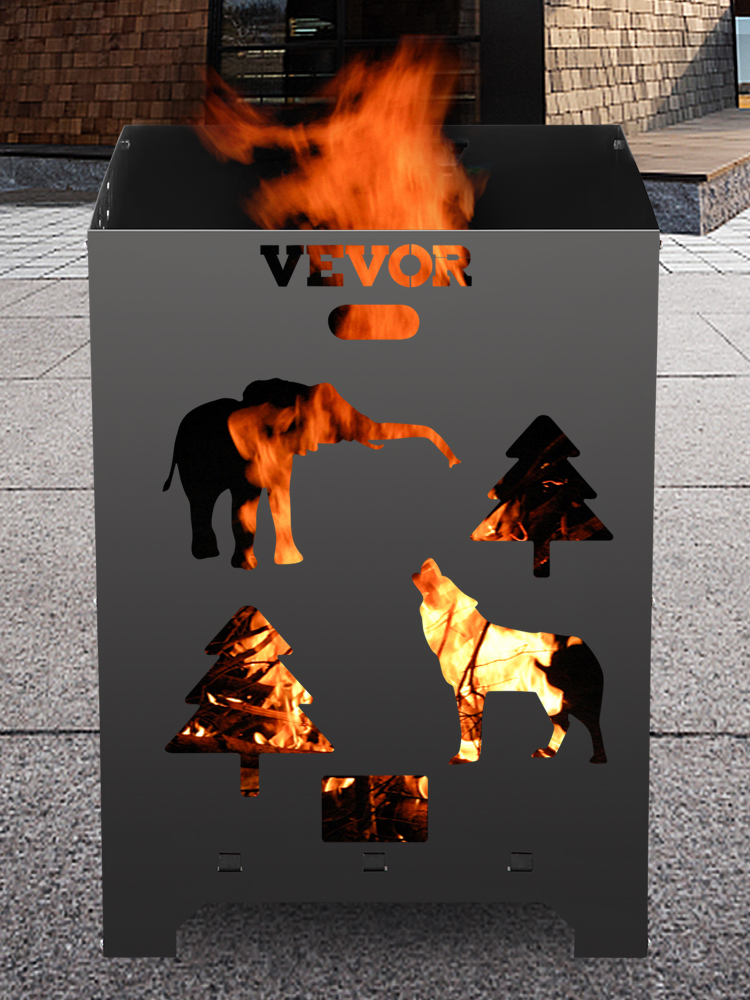 Vevor Burn Barrel Burn Drum Incinerator Barrel 22x22x30.3 Inch For Yard ...