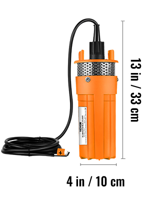 24V DC Solar Powered Deep Submersible Water Well Pump Farm Ranch Household